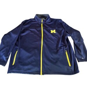 Vintage | Champion | Michigan Wolverines | Full Zip Track Jacket | Mens 2XL